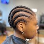 Flat Twist Cornrow Updo