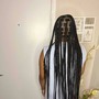 Half braids/ half quick weave