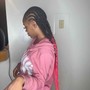 Medium traditional box braids