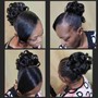 Pin Curl Ponytail