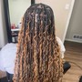 Large knotless braids