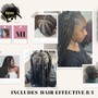 Medium Mid-back Knotless Box Braids