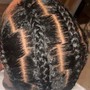 Cornrows (just a few)