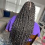 Small Boho knotless twists