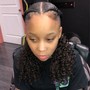 feedin ponytail (10-12 braids)