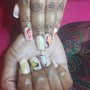 Medium Acrylic Nails Full Set