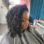 Crochet braids with prelooped hair