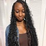 Medium Large Knotless Braids