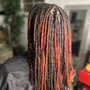 Loc tips colored