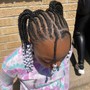 Knotless braids (medium)