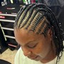 Cornrow Braids w/Design