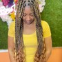 Medium Knotless Goddess Braids