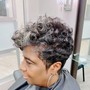 Shampoo/Style(RELAXED SHORT HAIR ONLY)