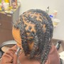 Loc Style added hair