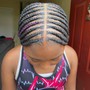 Feed- In Braids /Hair Added