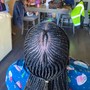 Feed- In Braids /Hair Added