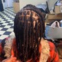 Loc Style added hair