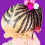 Toddler Half up Half down feedin braid style