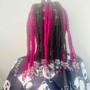 Adult medium knotless braids shoulder/midback length