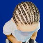 12 feedin kids Cornrows/Straight-backs