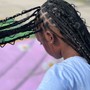 Kid's knotless braids large