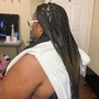 Medium Knotless Braids