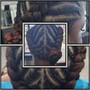 2 Braids to the back style