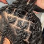 Loc Re-twist + Style (Ear Length or Shoulder Length)