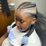 Kids braids w/weave Ages 2-9