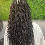 Two braids w/natural hair(NO EXTENSIONS)