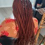 Med knotless Box Braids