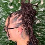 Stater Locs (Two strand method) ear and neck length