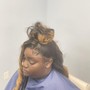 Feed- in Braids ponytail/bun