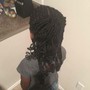 Small Straight Back Feed-ins Braids (midback/bra-strap length 24”-26”)