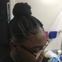 Shaved Back and Sides Knot/Knotless Braids- Length starts at midback (24”-26”)