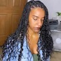 Bohemian knotless braids (human hair)