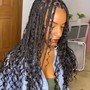 Bohemian knotless braids (human hair)