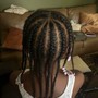 Medium Knotless boho braids