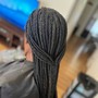 Small Traditional Box Braids(Hair Included- 1B Only)