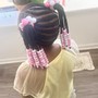 Med knotless kid Braids