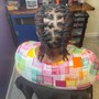 Kid's Cornrows with weave