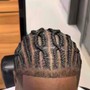 Medium Straight Back Cornrows