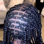 1/2 Crochet or sew in and braids design