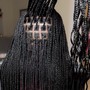 Medium knotless braids