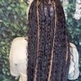 Medium knotless braids