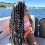 Bohemian knotless braids