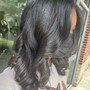 Texture Styling/ 1 pass flat iron/curled no press/corkscrew curls