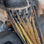 Medium knotless Braids