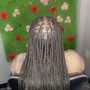 Paris Knotless braids mid-back length