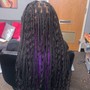 Paris Knotless braids mid-back length